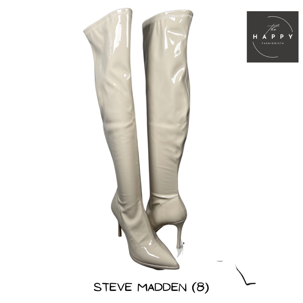 NEW Steve Madden Patent Knee-high Boot (8)